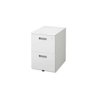 デスク キャビネット スチール オフィス 書類 ファイル 棚 収納 レターケース 鍵 ワゴン キャスター a4 2段