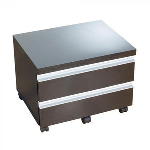 デスクワゴン プリンター台 キャスター ファイルワゴン オフィスワゴン a4 キャビネット チェスト 収納 書類 サイドテーブル 作業台 鏡面 プリンターワゴン 黒