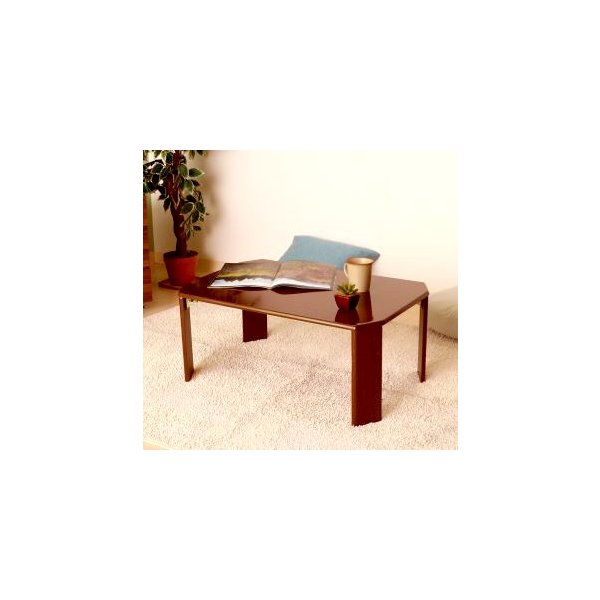 kag-11759 センターテーブル ローテーブル おしゃれ 木製テーブル 一人暮らし 折りたたみ 座卓 ブラウン 茶色 リビングテーブル サイド