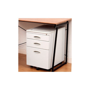 デスクワゴン プリンター台 キャスター サイドワゴン キャビネット チェスト ワゴン 大容量 デスク スチール製 鍵付き