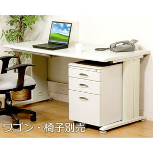 オフィス デスク スチール 事務 机 パソコン PC おしゃれ 安い 北欧 シンプル 白 ホワイト ワイド ワーク 約 幅140
