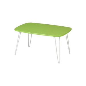 センターテーブル ローテーブル おしゃれ 北欧 木製テーブル 一人暮らし 折りたたみ ドット柄 グリーン 緑 リビングテーブル