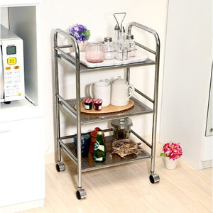 キッチン ワゴン キャスター付き マルチ 3段 アイアン 大容量 デスク キャビネット オフィス 収納 ファイル