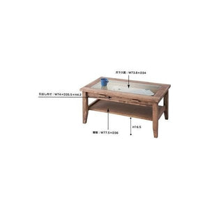 センターテーブル ローテーブル おしゃれ 北欧 木製テーブル 一人暮らし 棚付き ディスプレイ リビングテーブル 座卓 ブラウン