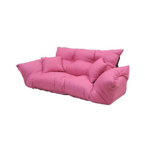 ソファー ソファ 2人掛け 二人掛け ソファーベッド カウチソファー 座椅子 低い ローソファー リクライニング 布 ピンク