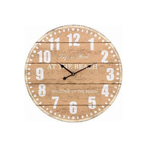 ナチュラル 時計 壁 掛け 掛時計 インテリア時計 デザイン時計 西海岸 ビンテージ アメリカン バスロールサイン