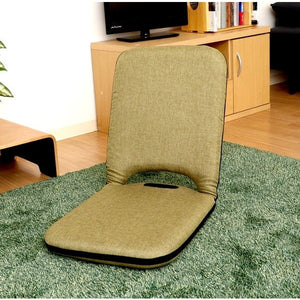座椅子 座イス 座いす おしゃれ 安い グリーン 緑 低い 椅子 チェア リクライニング座椅子 座布団 北欧