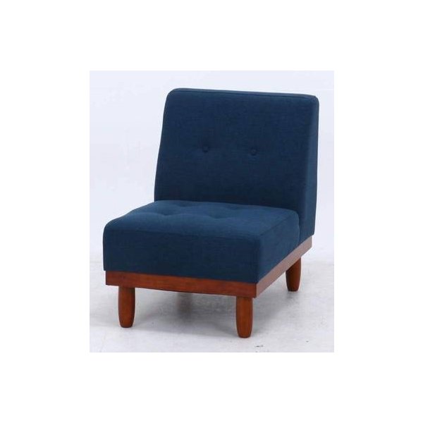 kag-25493 座椅子 チェア 低い 椅子 ソファー 1人掛け 一人暮らし コンパクト ローソファー こたつ ダイニングベンチ 背もたれ ブルー 青