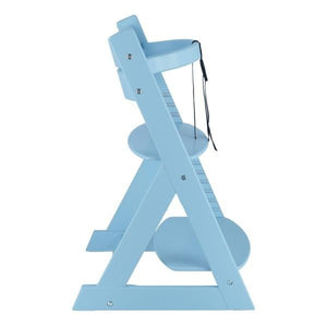 ベビーチェア キッズチェア ダイニング ハイ ハイチェア ハイタイプ 食事 木製 木 子供 子供用 椅子 イス こども キッズ チェア ブルー 幅45 奥行50 高さ79