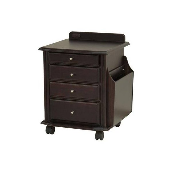 abt-4692 サイドテーブル デスク ワゴン キャスター コンセント 木製 脇机 袖机 サイド a4 書類 キャビネット 収納 オフィス