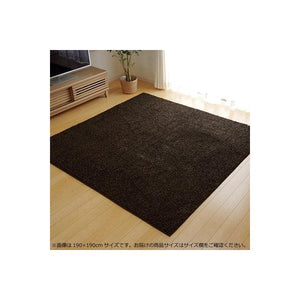 ラグ ラグマット カーペット おしゃれ 北欧 安い 絨毯 シャギーラグ 厚手 極厚 床暖房 95×140 1畳 ブラウン