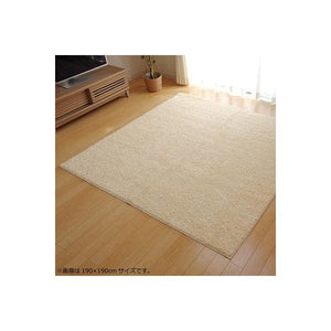 ラグ ラグマット カーペット おしゃれ 北欧 安い 絨毯 シャギーラグ 厚手 極厚 床暖房 190×240 3畳 アイボリー