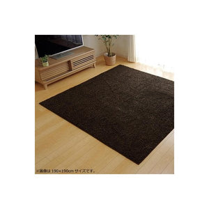 ラグ ラグマット カーペット おしゃれ 北欧 安い 絨毯 シャギーラグ 厚手 極厚 床暖房 190×240 3畳 ブラウン