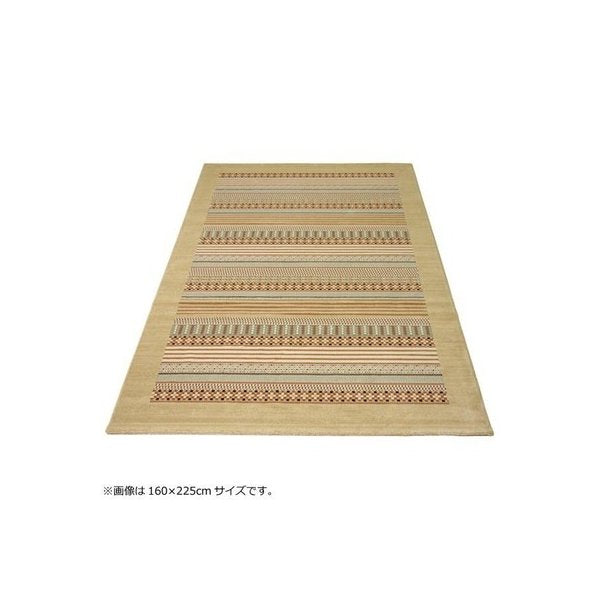 abt-6524 ラグ ラグマット カーペット おしゃれ 北欧 安い 絨毯 キリムラグ ネイティブ 厚手 床暖房 アンティーク 160×225 3畳 ベージュ