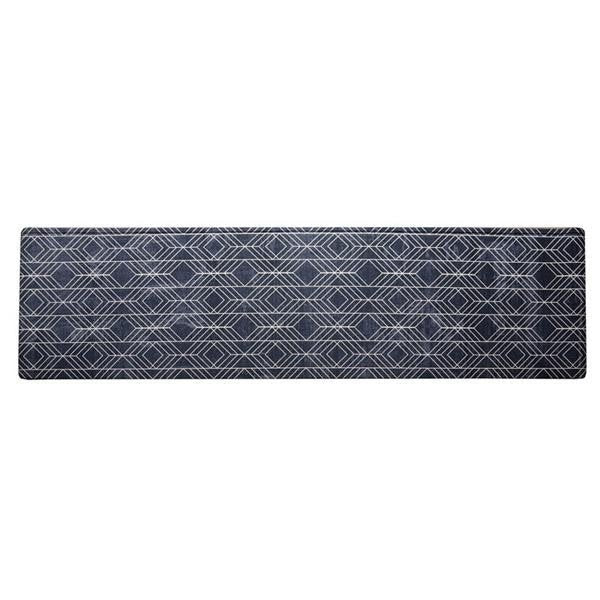 abt-7362 キッチンマット キッチン マット おしゃれ クッション 220 ロング 大判 幅広 ラグ ビニール PVC 洗える 洗濯 60×220 ブルー