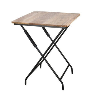 ダイニングテーブル 北欧 食卓 机 折りたたみ 正方形 アイアン 木製 2人用 コンパクト 一人暮らし 幅60 ガーデン 屋外 カフェ テラス 庭 アジアン アウトドア