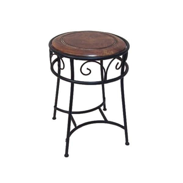 abt-7798 ダイニングチェア オフィスチェア パソコンチェア キャスターなし おしゃれ レトロ 北欧 椅子 軽量 安い モダン カフェ PC アイアン＆木製 丸 スツール