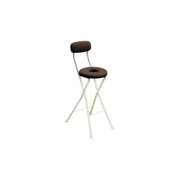 abt-7954 カウンターチェア 北欧 おしゃれ 安い バーチェア ハイチェア 椅子 アメリカン アンティーク デザイナーズ レトロ ドーナツハイ ブラウン/アイボリー