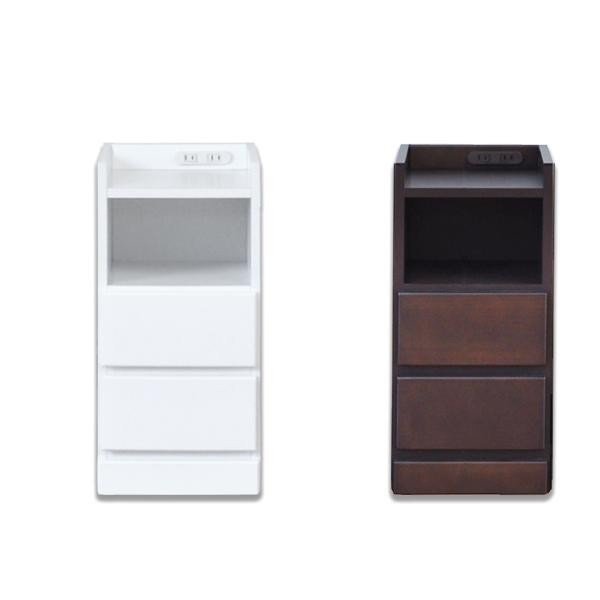 abt-8006 サイドテーブル おしゃれ 北欧 木製 モダン ソファ ベッド横 ミニ コンパクト コンセント スマホ メガネ リモコン ラック 充電 アンティーク ベッドサイド 幅28