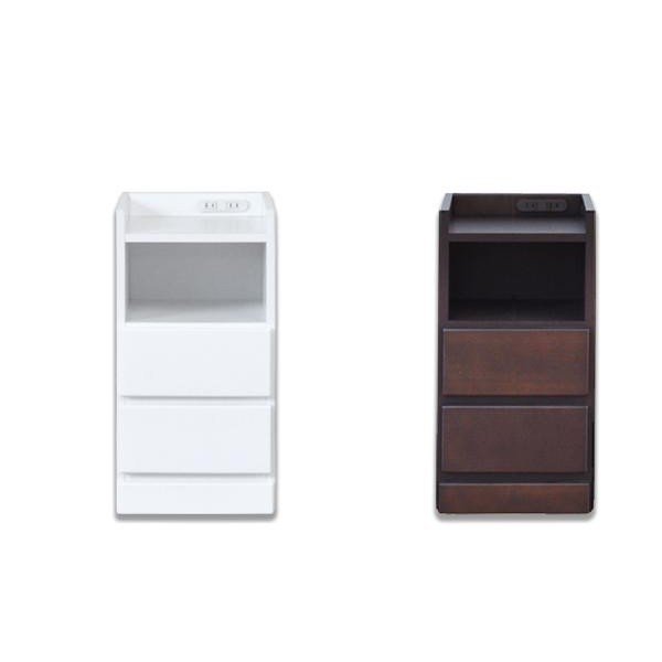 abt-8007 サイドテーブル おしゃれ 北欧 木製 モダン ソファ ベッド横 ミニ コンパクト コンセント スマホ メガネ リモコン ラック 充電 アンティーク ベッドサイド 幅30