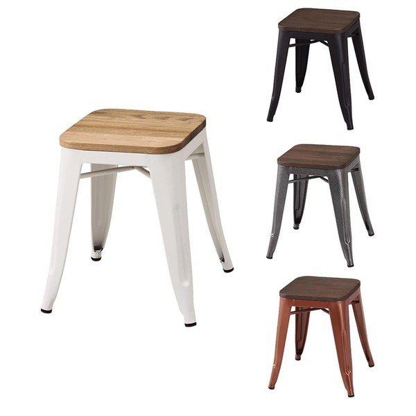 abt-8076 ダイニングチェア オフィスチェア パソコンチェア キャスターなし おしゃれ レトロ 北欧 椅子 軽量 安い モダン カフェ PC アイアン スツール 45