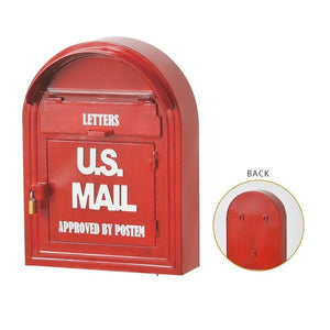ポスト 郵便ポスト 郵便受け おしゃれ 屋外 玄関 壁掛け 壁付け 小型 鍵 薄型 赤 アメリカン レトロ 安い 人気 新聞受け
