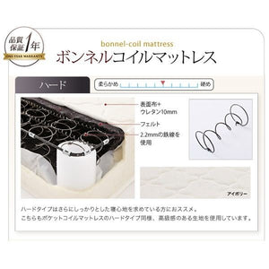 シングル ローベッド 低い 宮 棚 スマホ リモコン ラック ライト 収納 フレーム 北欧 おしゃれ ヴィンテージ コンセント 充電 照明 PボンネルCマットレス付