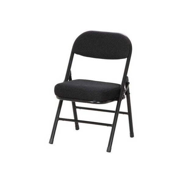 kag-11801 パイプ椅子 パイプいす パイプチェア おしゃれ 軽量 安い 子供 折りたたみ椅子 コンパクト 低い 黒 背付き ロータイプ