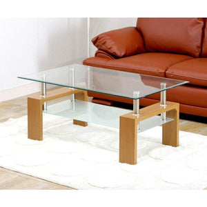 センターテーブル ローテーブル おしゃれ 北欧 木製テーブル 安い 一人暮らし 棚付き ナチュラル ガラス リビングテーブル