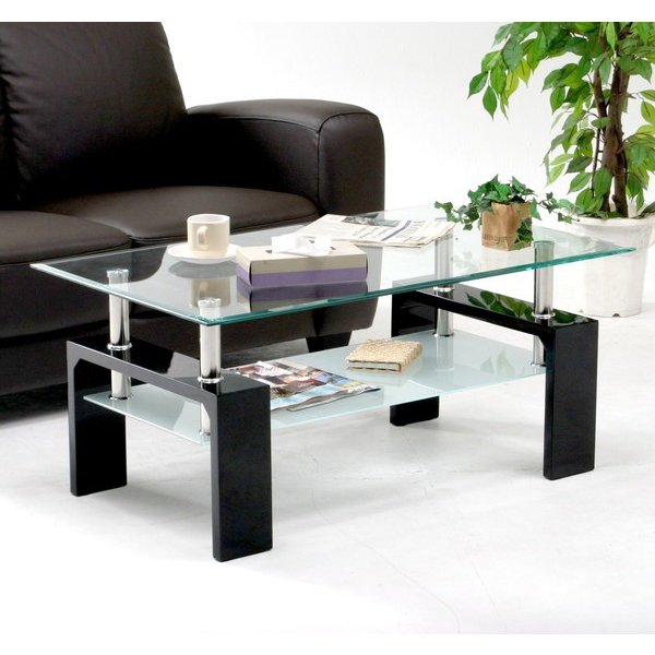 木製センターテーブル コーヒーテーブル ディスプレイラック