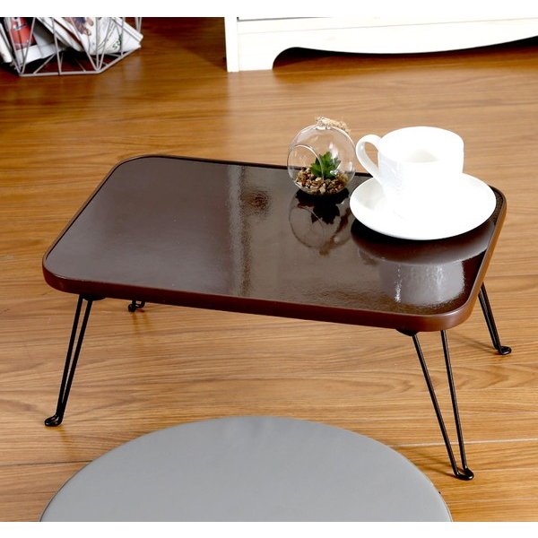 kag-12267 センターテーブル ローテーブル おしゃれ 北欧 木製テーブル 安い 一人暮らし 折りたたみ ブラウン 茶色 リビングテーブル 座卓