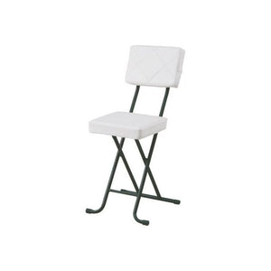 パイプ椅子 パイプいす パイプチェア おしゃれ 軽量 安い 折りたたみ椅子 コンパクト フォールディング 白 背もたれ