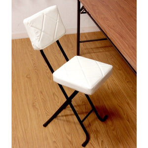 パイプ椅子 パイプいす パイプチェア おしゃれ 軽量 安い 折りたたみ椅子 コンパクト フォールディング 白 背もたれ