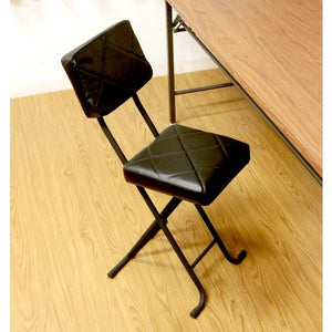 パイプ椅子 パイプいす パイプチェア おしゃれ 軽量 安い 折りたたみ椅子 コンパクト フォールディング 黒 背もたれ