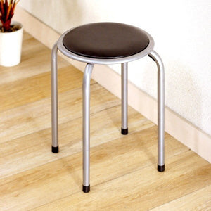 会議 パイプ 椅子 いす チェア ミーティング 格安 安い スツール スタッキング ブラック 黒 背なし 丸椅子