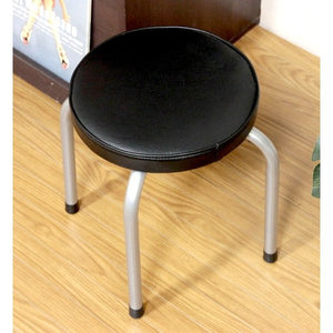 パイプ 椅子 低い いす チェア おしゃれ 安い 軽量 コンパクト ロータイプ ブラック 黒 背なし スタッキング