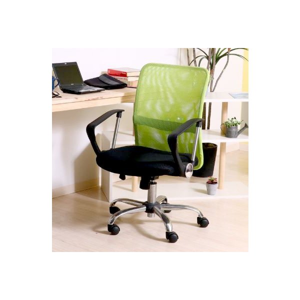 kag-12363 オフィスチェア おしゃれ キャスター デスクチェア ワークチェア パソコンチェア pc 椅子 勉強 メッシュ グリーン 緑 肘付き