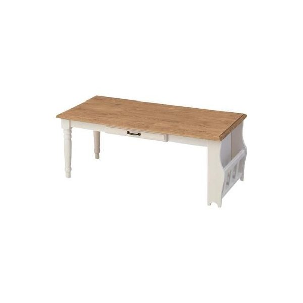 kag-1371 センターテーブル ローテーブル おしゃれ 北欧 木製テーブル 安い 一人暮らし 棚付き ( リビングテーブル 座卓 ) ナチュラル
