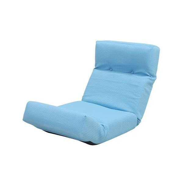 kag-14156 座椅子 座イス 座いす おしゃれ 安い 低い ソファー 一人暮らし 1人掛け 1人用 コンパクト ロー こたつ リクライニング 布 青