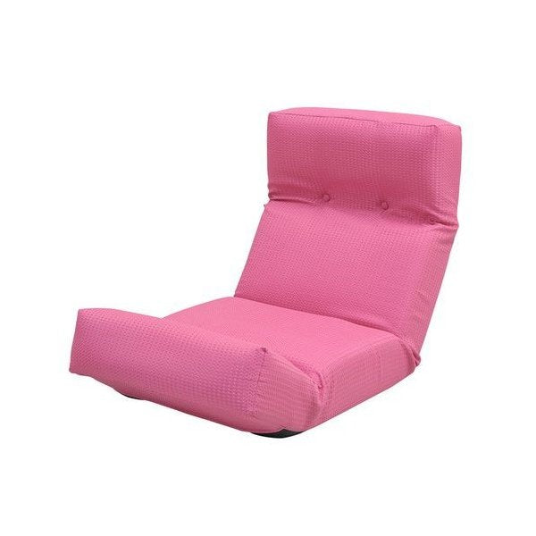 kag-14159 座椅子 座イス 座いす おしゃれ 低い ソファー 一人暮らし 1人掛け コンパクト ロー こたつ リクライニング座椅子 布 ピンク