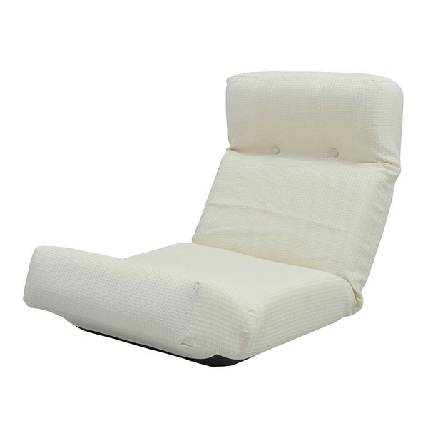 kag-14161 座椅子 座イス 座いす おしゃれ 安い 低い ソファー 一人暮らし 1人掛け コンパクト ロー こたつ リクライニング 布 アイボリー