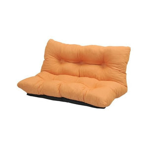 ソファー ソファ 2人掛け 二人掛け コンパクト おしゃれ 安い 座椅子 低い ローソファー こたつ リクライニング 布 オレンジ