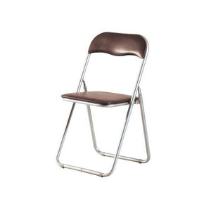 パイプ椅子 パイプいす パイプチェア おしゃれ 軽量 折りたたみ椅子 会議椅子 ブラウン スツール スタッキングチェア オフィス