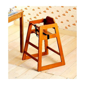 ベビー チェア キッズ ダイニング ハイタイプ スタッキング 食事 木製 子供 椅子 こども ブラウン