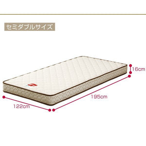 マットレス セミダブル フランスベッド製 マルチラススーパースプリング 硬め ベッド マット