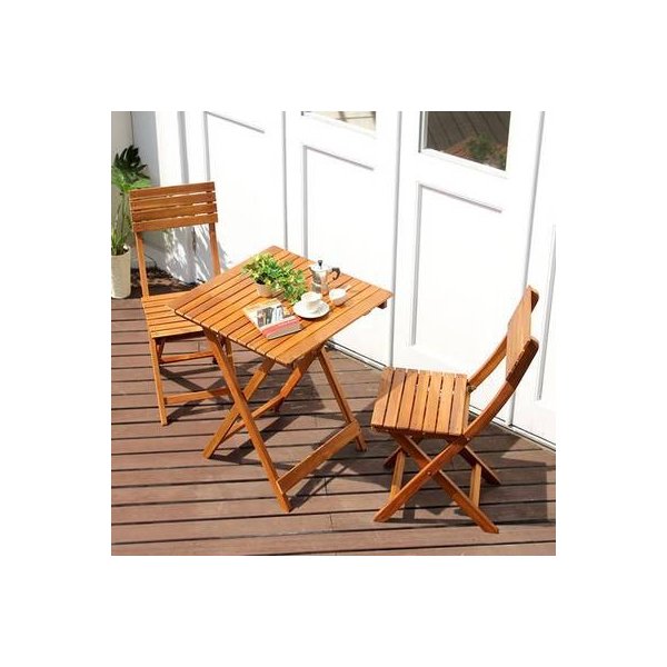 kag-15514 テーブル チェア 椅子 2脚セット 2人用 屋外 カフェ系 テラス ガーデン ベランダ バルコニー ( いす セット )