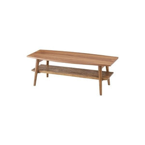 センターテーブル ローテーブル おしゃれ 北欧 木製テーブル 一人暮らし 棚付き ウォールナット 茶色 リビングテーブル 座卓