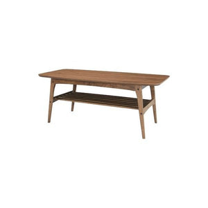 センターテーブル ローテーブル おしゃれ 北欧 木製テーブル 安い 一人暮らし 棚付き ウォールナット 茶色 リビングテーブル