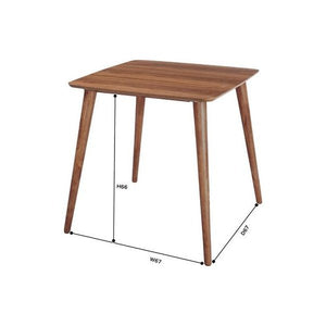 ダイニングテーブル ダイニング テーブル おしゃれ 食卓 単品 正方形 2人 コンパクト 小さめ 一人暮らし 75×75 ウォールナット