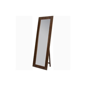 スタンドミラー ウォールナット 茶色 木目 全身鏡 姿見 鏡 ミラー 壁掛け フレーム 吊鏡 全身 
